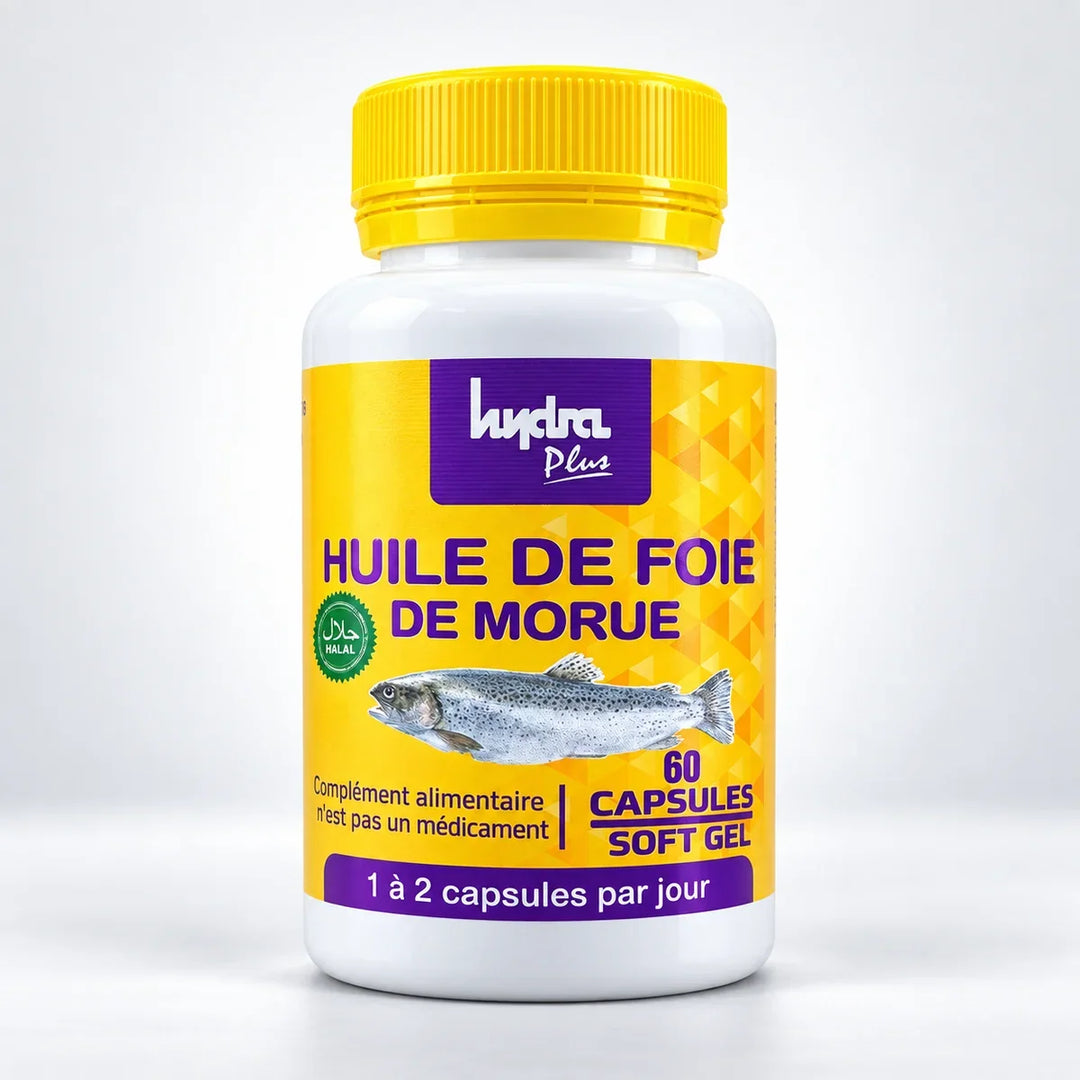 Huile de foie de morue vs Oméga 3 – flacon Huile de Foie de Morue Hydra Plus