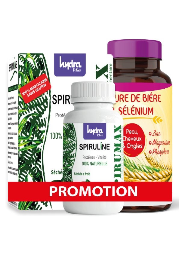 PACK 2X1 Spiruline + Levure de biere Hydra plus