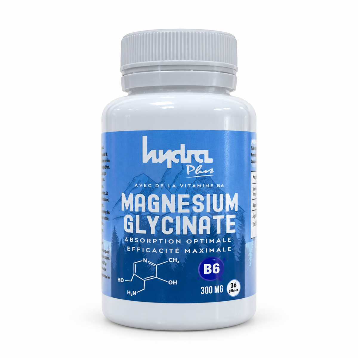 Magnésium Glycinate 300 mg Hydra Plus 36 gélules Maroc
