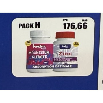 Pack Magnésium Citrate et Zinc Hydra Plus