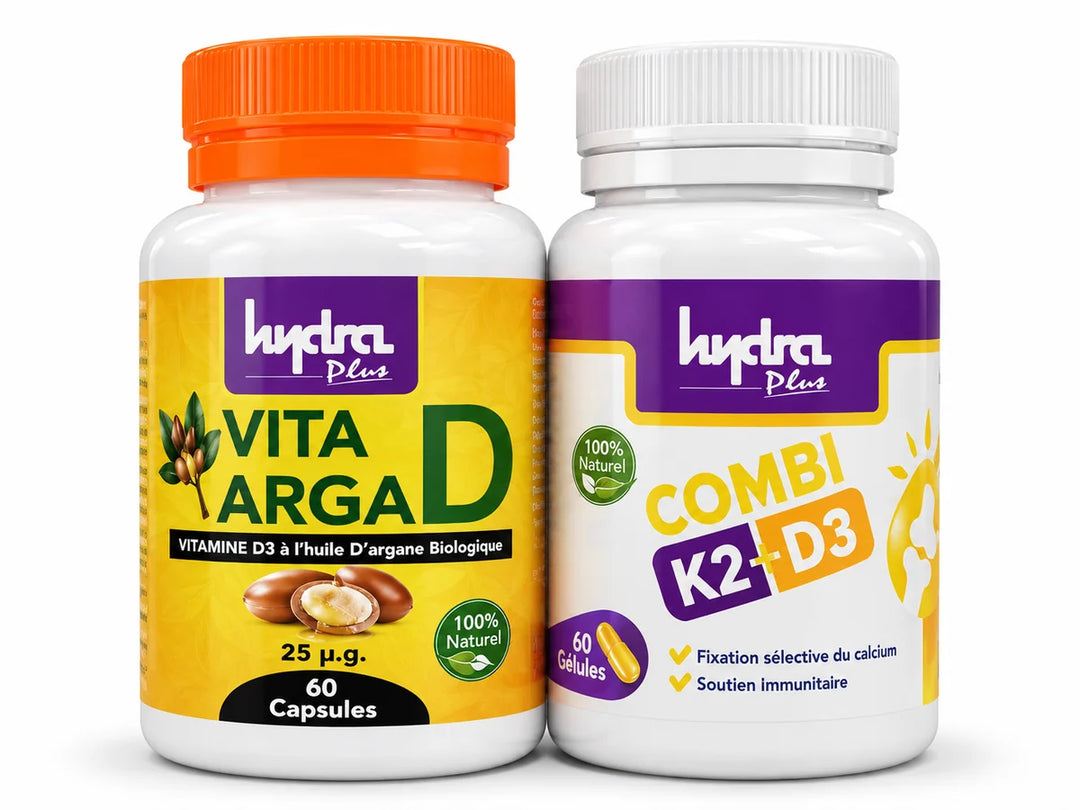 Pack Vitamine D Hydra Plus – COMBI K2 D3 + Vitamine D3