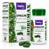 Spiruline Hydra Plus 500 mg 120 comprimés avec boîte et flacon