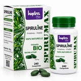 Spiruline Hydra Plus 500 mg 240 comprimés avec boîte et flacon