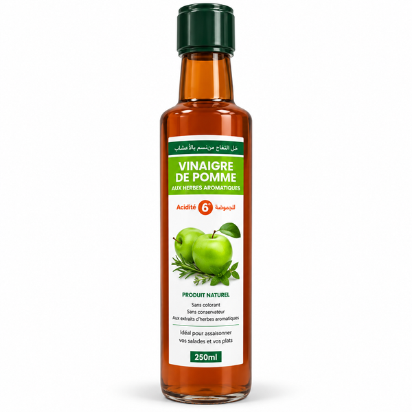 Vinaigre de pomme aux herbes aromatiques 250 ml