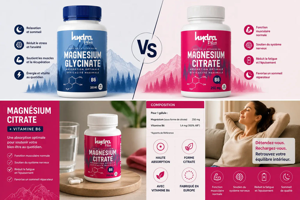 Magnésium Glycinate vs Citrate : lequel choisir au Maroc ?