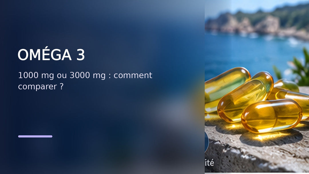 Oméga 3 1000 mg vs 3000 mg : comment comparer ? | Hydra Plus