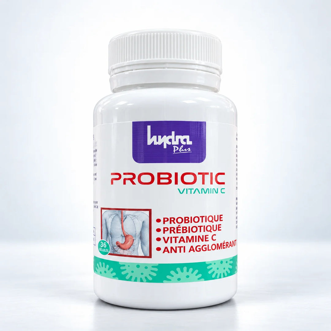 Probiotique + Vitamine C Hydra Plus – flacon 36 gélules