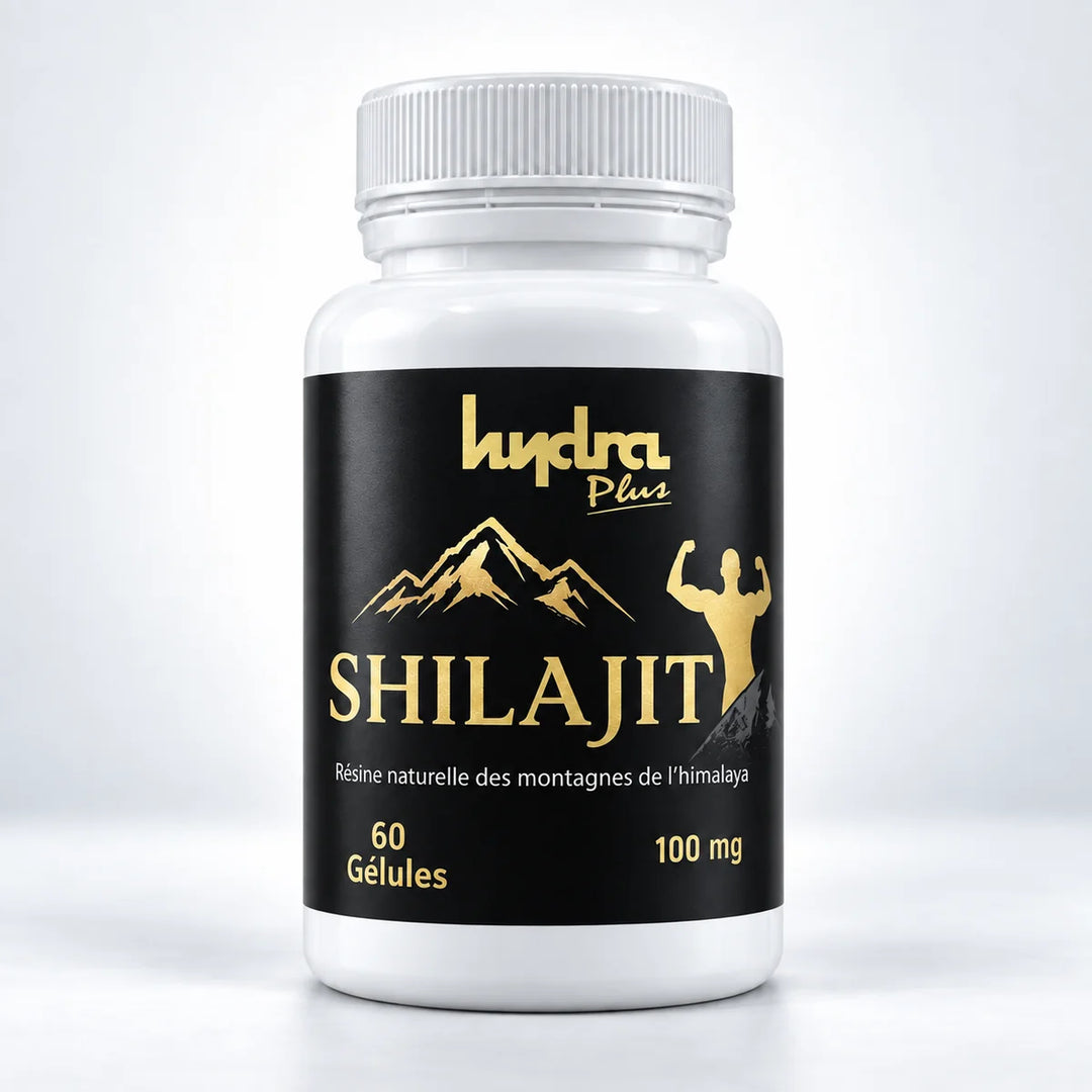 Shilajit Hydra Plus + acide fulvique – flacon de 60 gélules