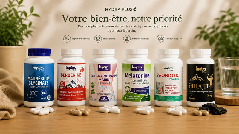 Compléments alimentaires Hydra Plus certifiés ONSSA au Maroc
