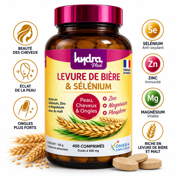 Levure de Bière & Sélénium Hydra Plus 400 comprimés