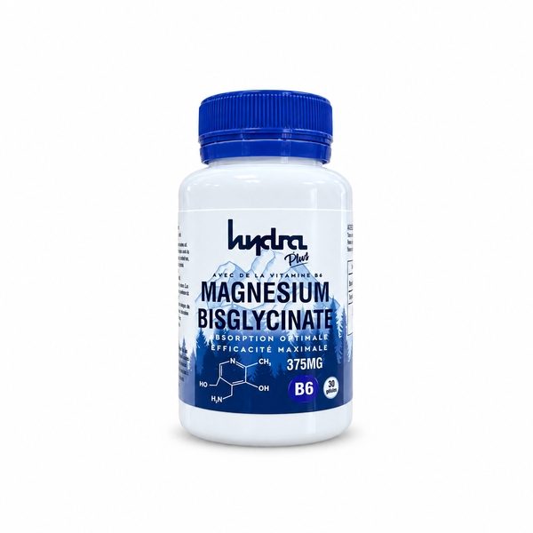 Magnésium Bisglycinate 375 mg + Vitamine B6 – 30 gélules