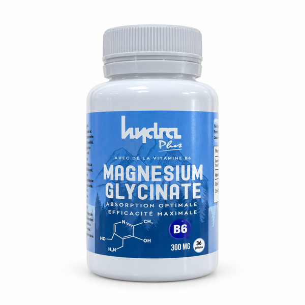 Magnésium Glycinate 300 mg Hydra Plus 36 gélules Maroc