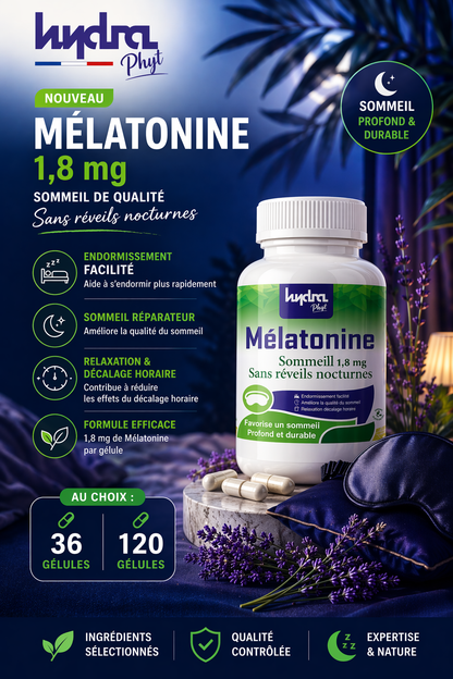 Mélatonine Maroc 1,8mg Hydra plus - compléments alimentaires