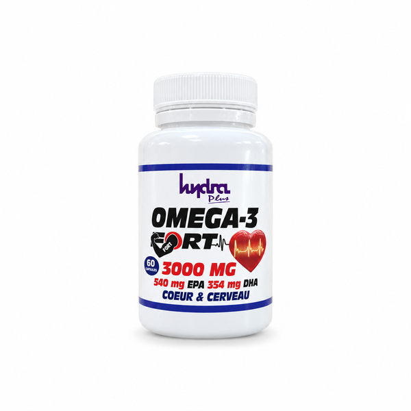 Oméga 3 Fort 3000 mg Hydra Plus – 60 capsules