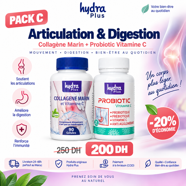 Pack Collagène Pro + Probiotic Vitamine C Hydra Plus
