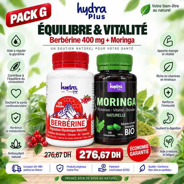 Pack G Hydra Plus Berbérine et Moringa