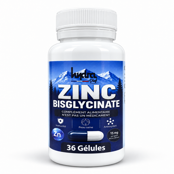 Zinc Bisglycinate 15 mg Hydra Phyt 36 gélules Maroc